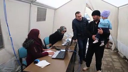 Sınır kapısında çocuklar aşılanıyor - HATAY