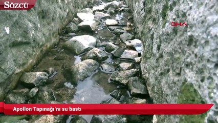 Apollon Tapınağı’nı su bastı