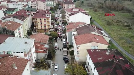 Sancaktepe'deki Helikopter Kazasının Havadan Görüntüleri