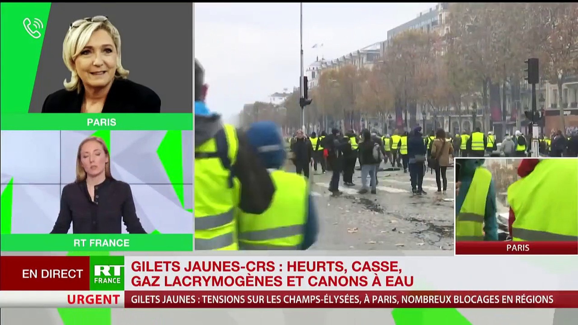 Marine Le Pen Sexprime Au Sujet Des Gilets Jaunes