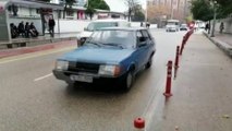 Bursa'da saniye saniye ölüm... Otomobilin motosiklete çarptığı anlar kamerada