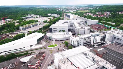 Porsche Zuffenhausen wächst - ein Flug über das Werkd