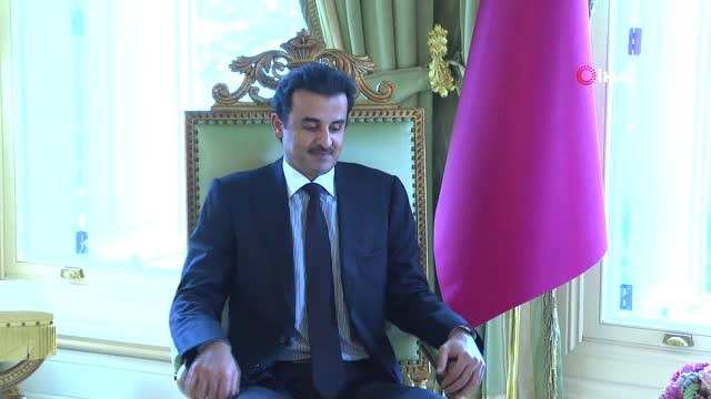 Cumhurbaşkanı Recep Tayyip Erdoğan, Katar Emiri Şeyh Temim Bin Hamed Al Sani ile Görüşüyor