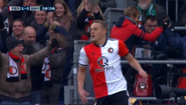 لقطة: الدوري الهولندي: تسديدة تورنسترا الرائعة تُهدي فينورد فوزًا ثمينًا أمام ضيفه غرونينغن