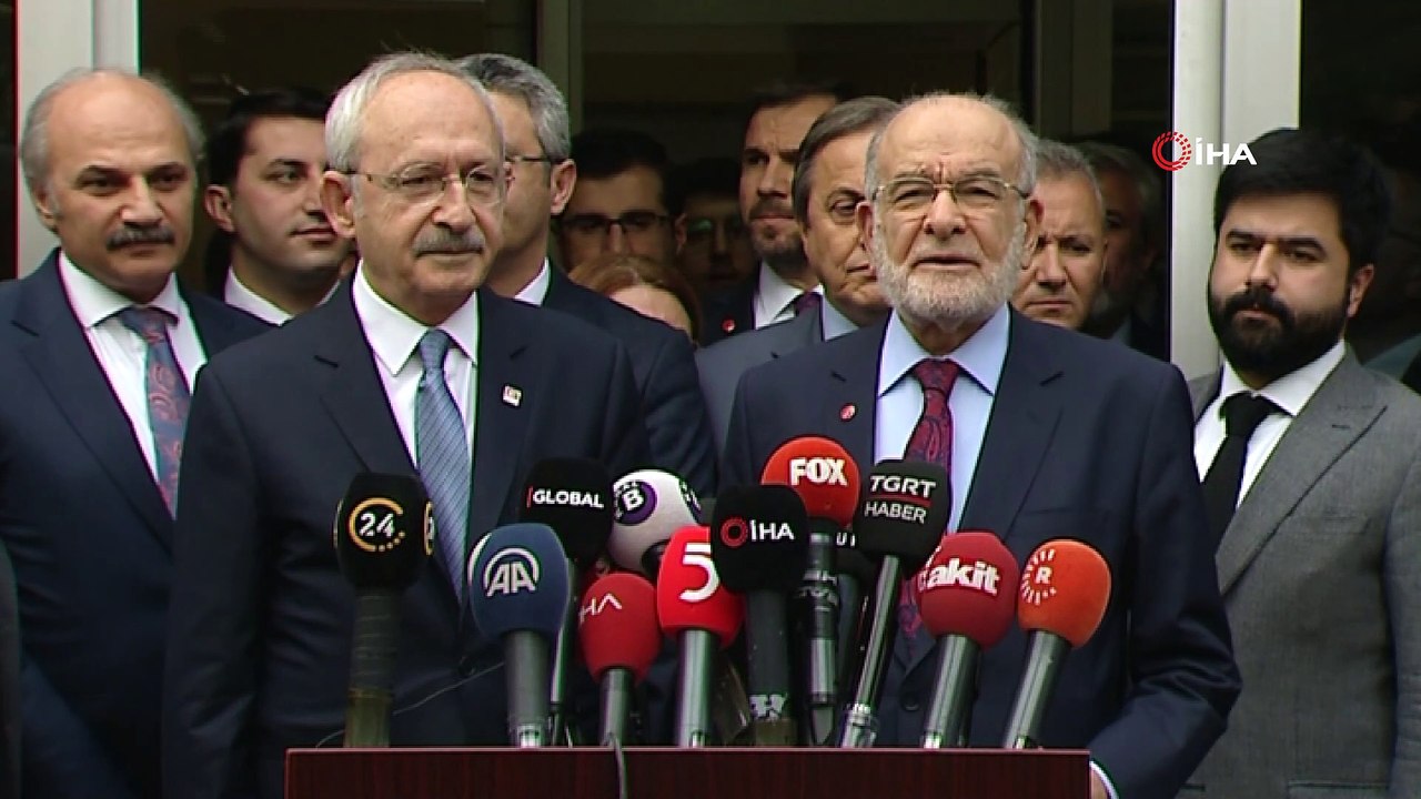 Kılıçdaroğlu ve Karamollaoğlu'ndan görüşme sonrası ortak açıklama