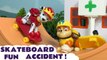 Paw Patrol Skateboard Accident after Mr Freeze's Prank, Thomas from Thomas and Friends must take Rubble to Hospital to see Doc McStuffins