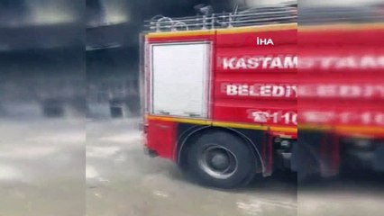 Kaportacı dükkanında yangın çıktı, otomobil kullanılamaz hale geldi