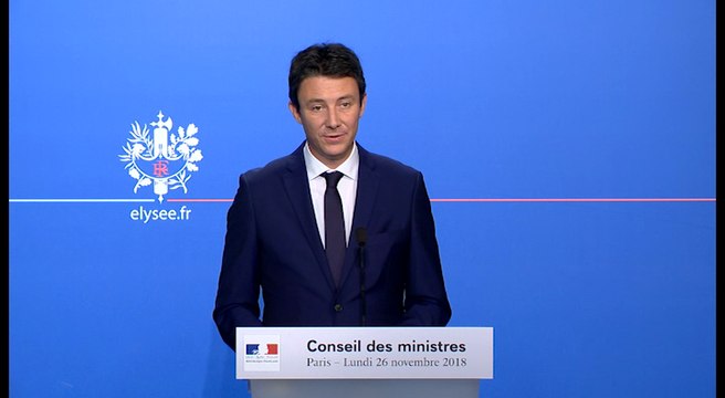 Compte rendu du Conseil des ministres du 26 novembre 2018