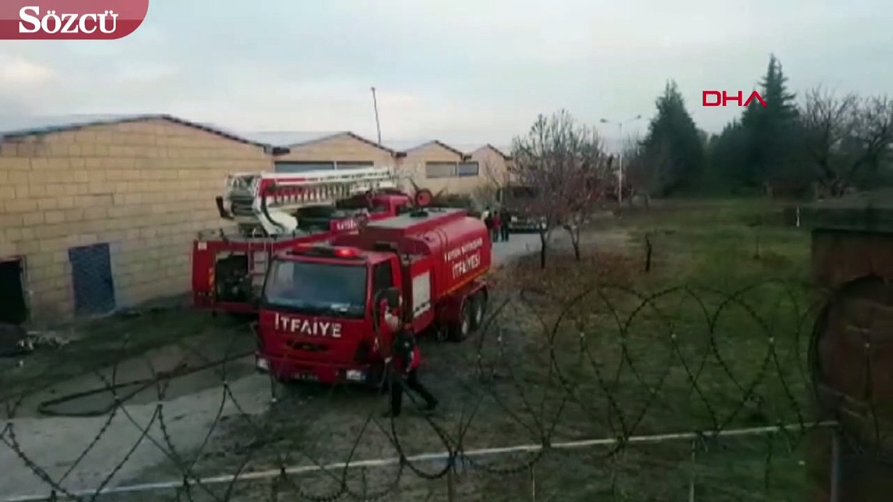 Kayseri’de tekstil fabrikasında yangın
