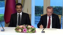 Türkiye-Katar Yüksek Stratejik Komite 4. Toplantısı - İmza töreni -  İSTANBUL