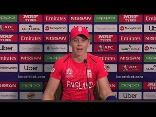 England captain Heather knight speaks with the media at post match press-conference