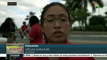 Con protesta panameños repudian la violencia contra la mujer