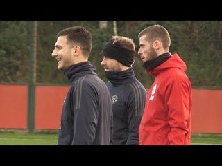 Manchester United Train Ahead Of Young Boys Champions League Clash