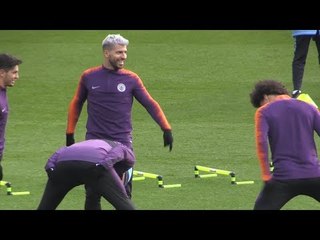 Manchester City Train Ahead Of Lyon Champions League Clash