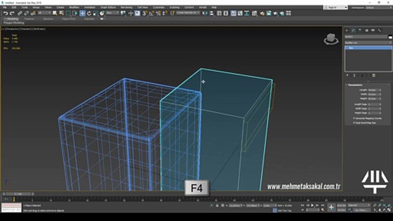 3DS MAX tutorial (3ds Max Ders-9 Edit Poly ve Turbosmooth modifierleri ile Şifoniyer Modelleme)