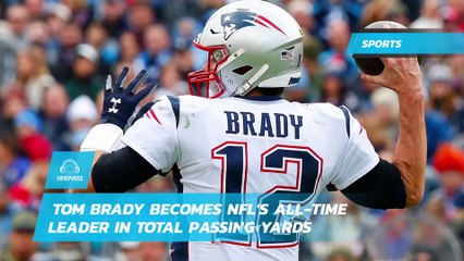 Tom Brady Becomes NFL's All-Time Leader in Total Passing Yards