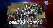 Sepultaron a nueve víctimas de deslave en Morona Santiago