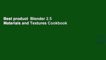 Best product  Blender 2.5 Materials and Textures Cookbook