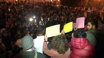 Veliaht Prensin ziyaretine karşı Tunuslular sokağa döküldü - TUNUS