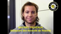 Hockey sur glace Interview Mathieu Touveron Attaquant des Renards Roannais