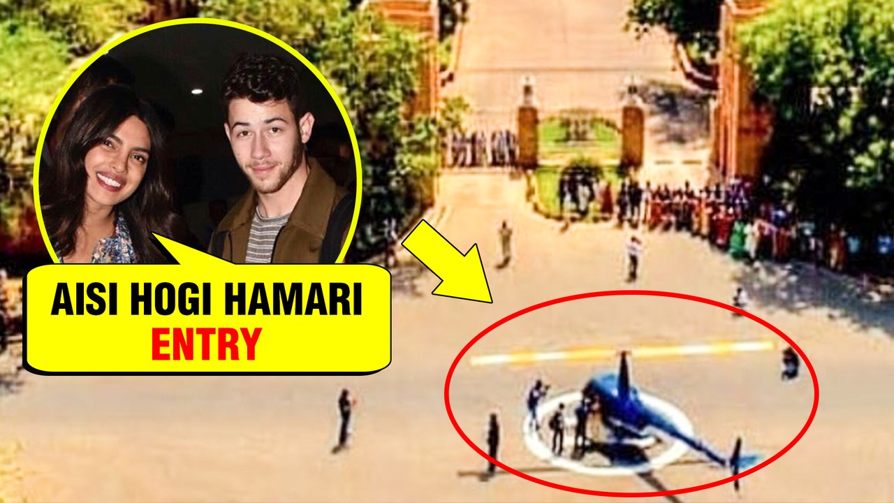 Priyanka Chopra And Nick Jonas Grandest Entry At Their Wedding Venue Umaid Bhawan Palace