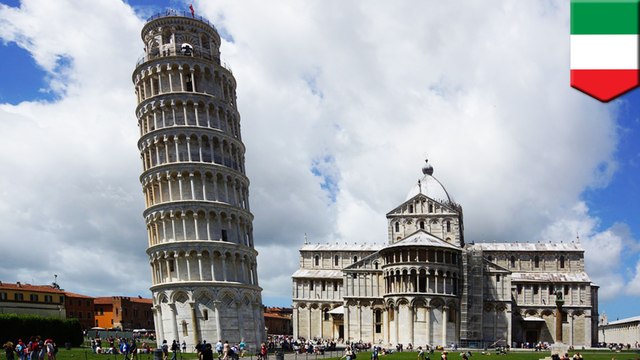 The Leaning Tower of Pisa is straightening itself out