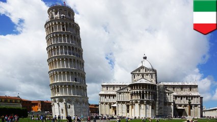 The Leaning Tower of Pisa is straightening itself out