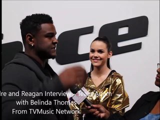 The Voice 15 Top 11 Interviews - DeAndre and Reagan of Team Adam