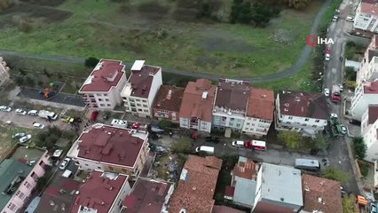 Düşen Helikopterin Enkazını İnceleyen Kırım Ekibinin Çalışmaları Havadan Görüntülendi