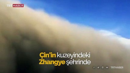 Çin'i kum fırtınası vurdu