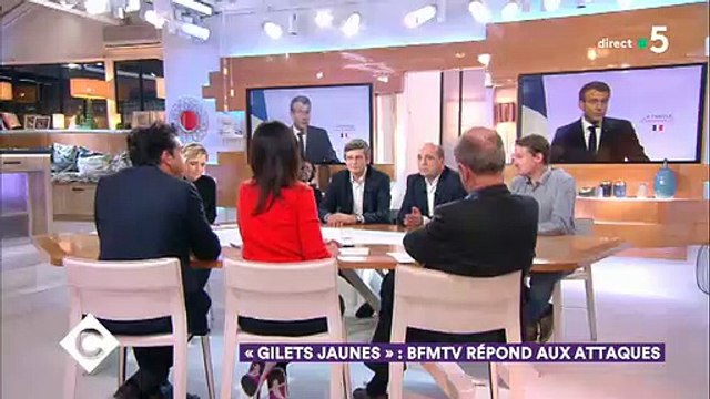Gilets jaunes : Le patron de BFM TV répond aux critiques dans C à vous - Regardez