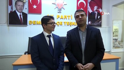 18 yaşındaki genç belediye meclis üyeliği için aday adayı oldu