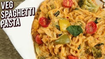 One Pot Pasta Recipe - Easy Homemade Veg Spaghetti Pasta - Italian Pasta Recipe - Ruchi