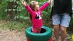 Kids play with COLOR TIRES  & GIANT STACKING RINGS