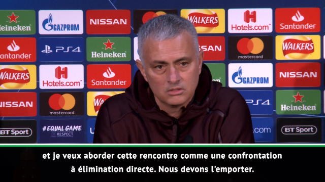 Groupe H - Mourinho : Jouons comme si nous devions absolument gagner