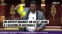 Un député de La Réunion brandit un gilet jaune à l’Assemblée nationale