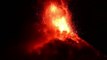 El volcán Ebeko de Rusia en erupción