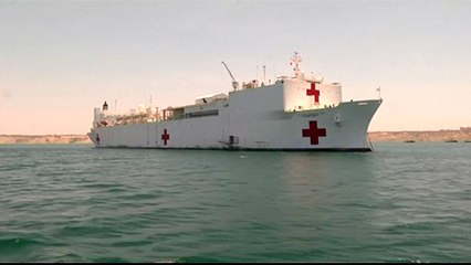 Hospital ship gives free medical care to Venezuelans in Colombia