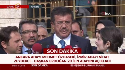 İzmir adayı Nihat Zeybekçi