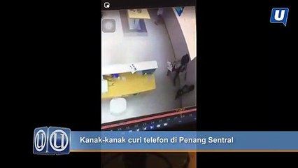 Kanak-kanak curi telefon di Penang Sentral