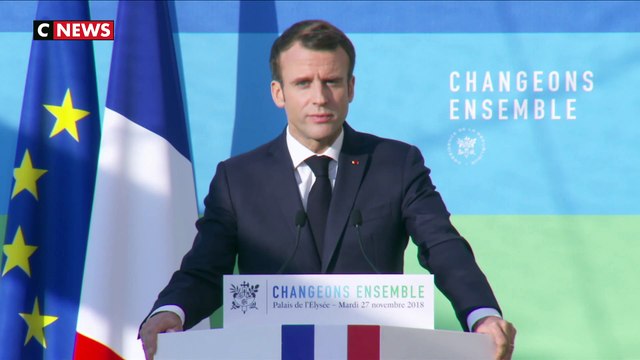 Gilets jaunes, énergies renouvelables, fermeture de centrales... Ce qu'il faut retenir des annonces de Macron