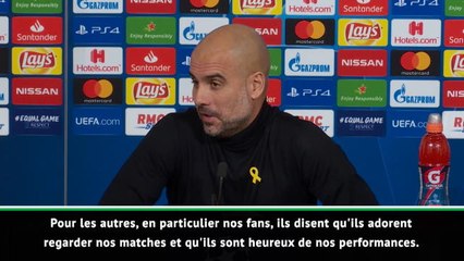 Groupe F - Guardiola : "Notre réussite, c'est la satisfaction de nos fans"