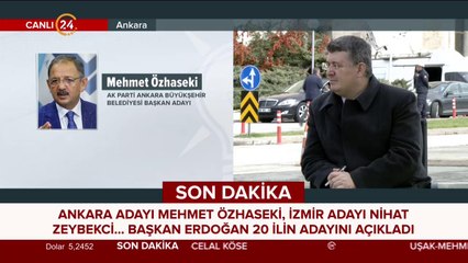 İzmir adayı Nihat Zeybekçi