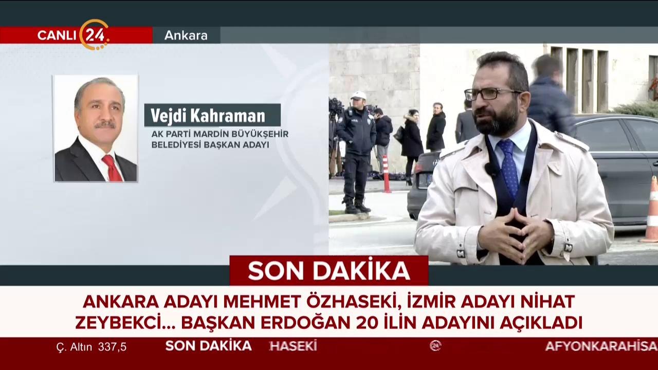 Ankara Büyükşehir Belediye Başkan adayı Mehmet Özhaseki
