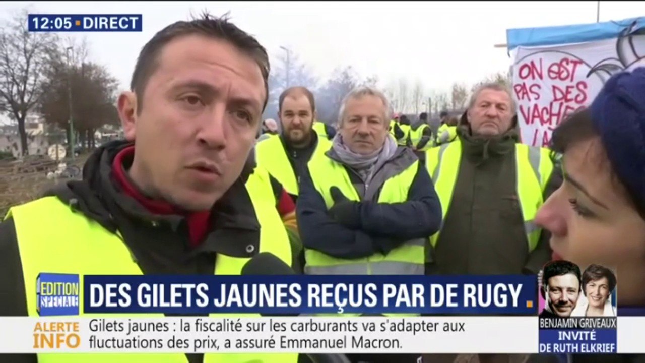 "C'est du somnifère." Ce gilet jaune fustige la réponse d'Emmanuel Macron et la réception de certains par François de Rugy