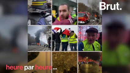 Au cœur de la manifestation, heure par heure