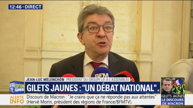 Il a parlé dans le vide. Pour Mélenchon, Macron ne mesure pas la gravité de la situation