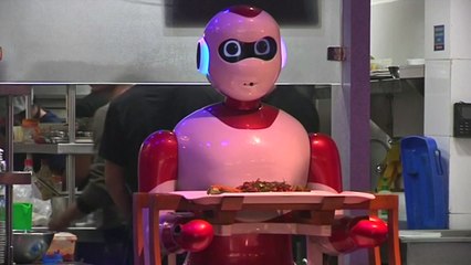 [이브닝] 로봇이 서빙해주는 네팔의 음식점..."불만 제로" / YTN