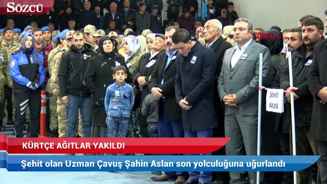 Şehit uzman çavuş, son yolcuğuna uğurladı