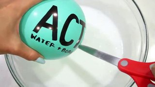 Making Mint Chocolate Chip & Mocha Java Chip Ice Cream Slime with Balloons!
